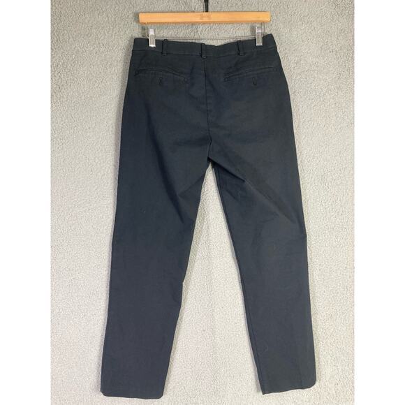 IZOD Men's Black‎ Straight Leg Pants Size 30x30 Work Dress Business Casual - Picture 8 of 9